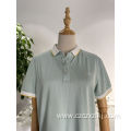 Men's Lapel Short Sleeve Premium Solid Polo